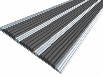 Алюминиевая полоса с резиновой вставкой (тройная), 3 м